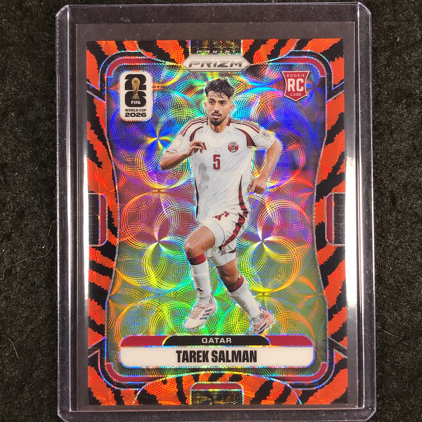 2026 Prizm FIFA World Cup TAREK SALMAN Rookie Choice Tiger Stripe #374
