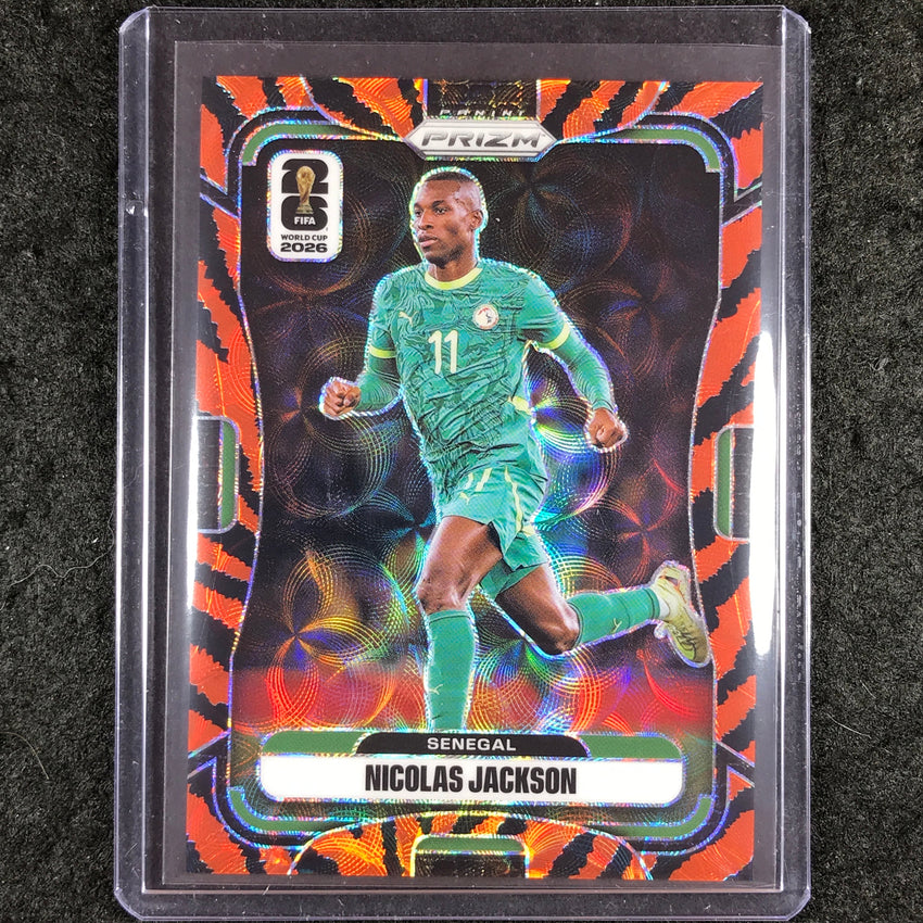 2026 Prizm FIFA World Cup NICOLAS JACKSON Choice Tiger Stripe #402