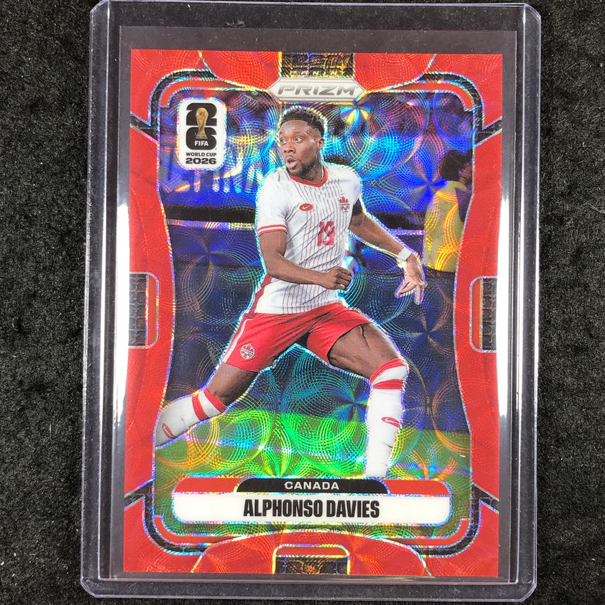 2026 Prizm FIFA World Cup ALPHONSO DAVIES Choice Red /85 #165
