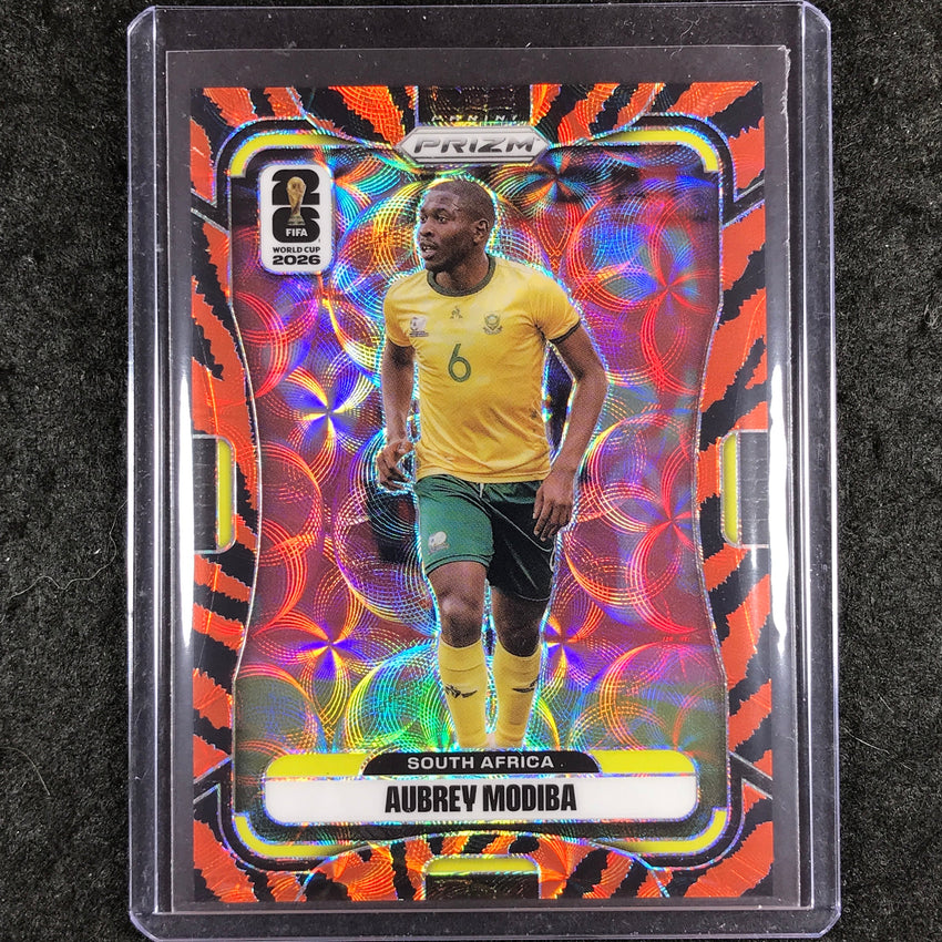 2026 Prizm FIFA World Cup AUBREY MODIBA Choice Tiger Stripe #411