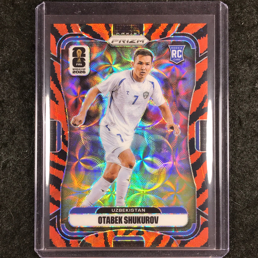 2026 Prizm FIFA World Cup OTABEK SHUKUROV Rookie Choice Tiger Stripe #451