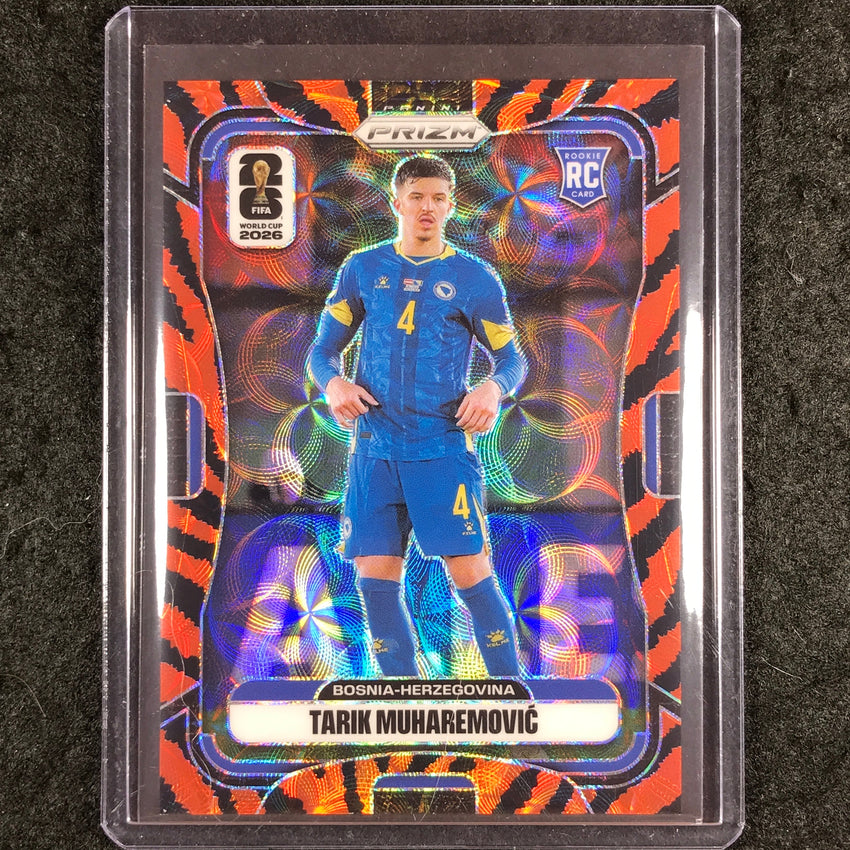 2026 Prizm FIFA World Cup TARIK MUHAREMOVIC Rookie Choice Tiger Stripe #474