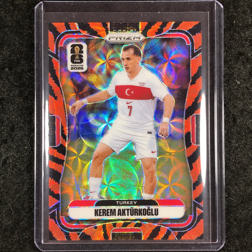 2026 Prizm FIFA World Cup KEREM AKTURKOGLU Choice Tiger Stripe #488