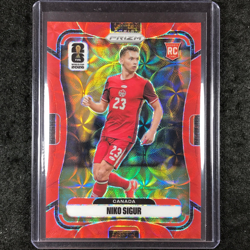 2026 Prizm FIFA World Cup NIKO SIGUR Rookie Choice Red /85 #171