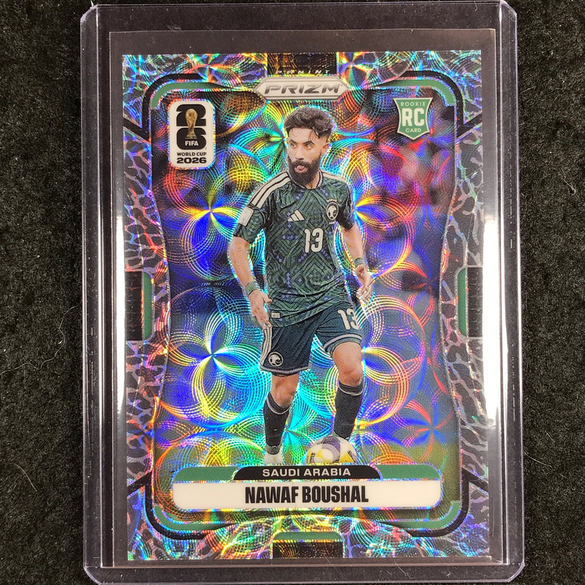2026 Prizm FIFA World Cup NAWAF BOUSHAL Rookie Choice Elephant #387