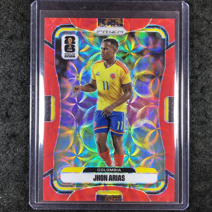 2026 Prizm FIFA World Cup JHON ARIAS Choice Red /85 #181