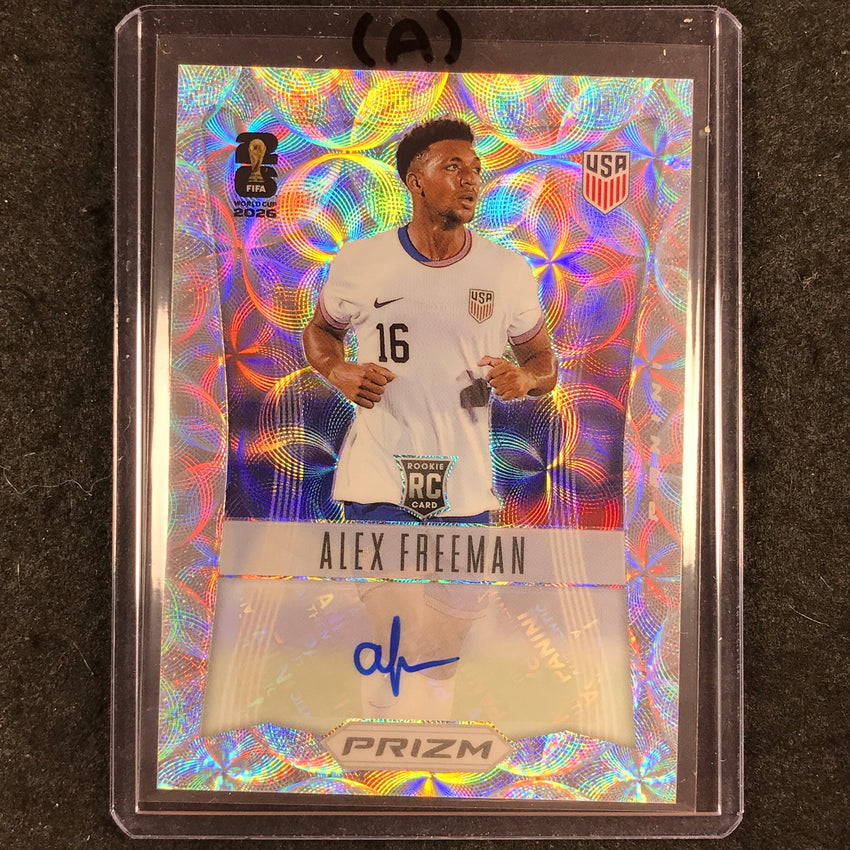 2026 Prizm FIFA World Cup ALEX FREEMAN 2012 Throwback Rookie Auto Choice #AF (A)