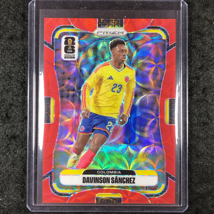 2026 Prizm FIFA World Cup DAVINSON SANCHEZ Choice Red /85 #187