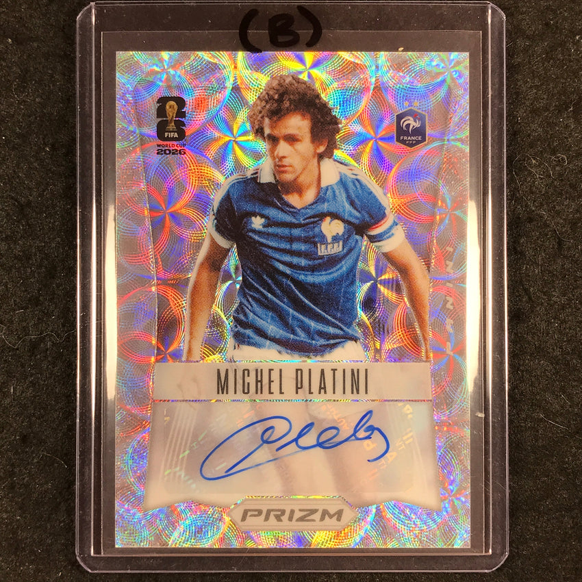 2026 Prizm FIFA World Cup MICHEL PLATINI 2012 Throwback Auto Choice #12-MP (B)