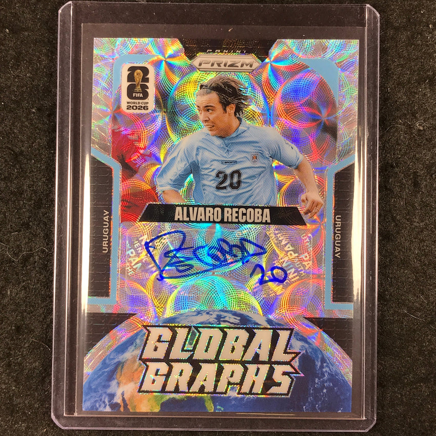 2026 Prizm FIFA World Cup ALVARO RECOBA Global Graphs Auto Choice #GG-ARE