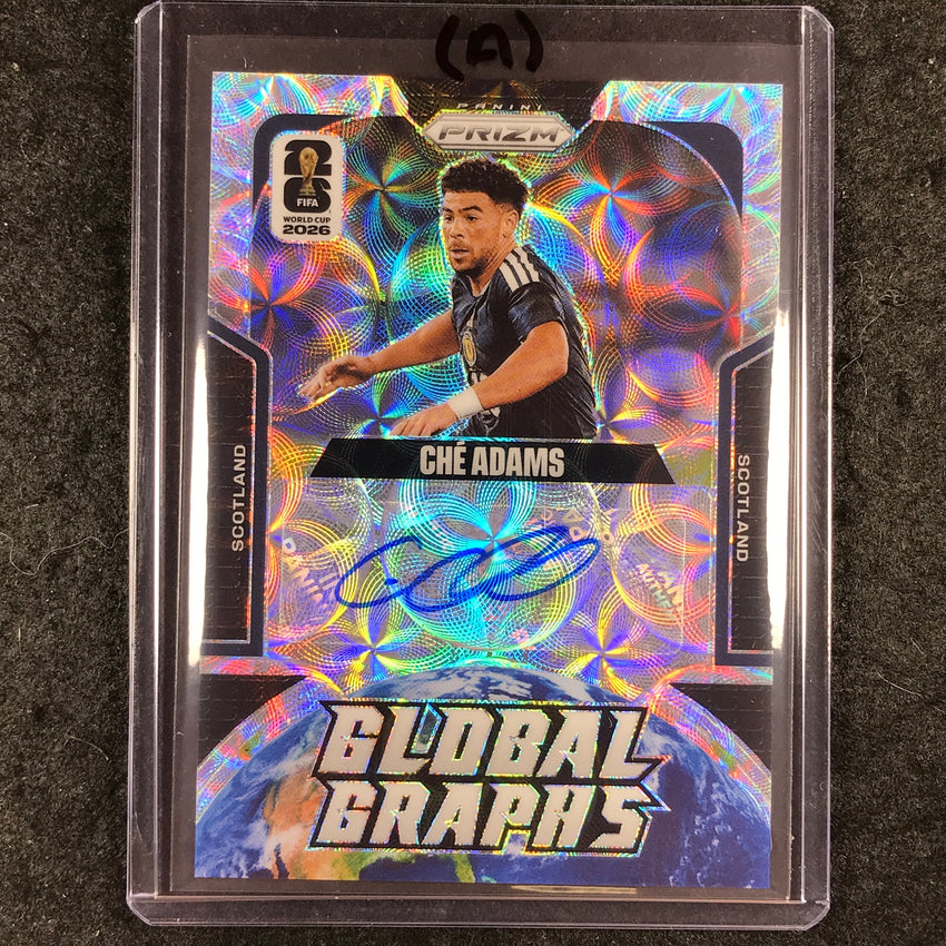 2026 Prizm FIFA World Cup CHE ADAMS Global Graphs Auto Choice #GG-CA (A)