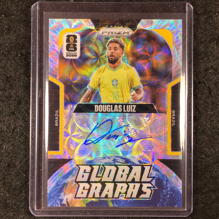 2026 Prizm FIFA World Cup DOUGLAS LUIZ Global Graphs Auto Choice #GG-DL
