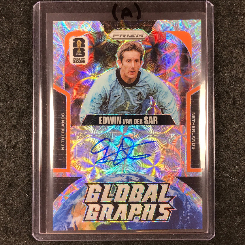 2026 Prizm FIFA World Cup EDWIN VAN DER SAR Global Graphs Auto Choice #EVS (A)