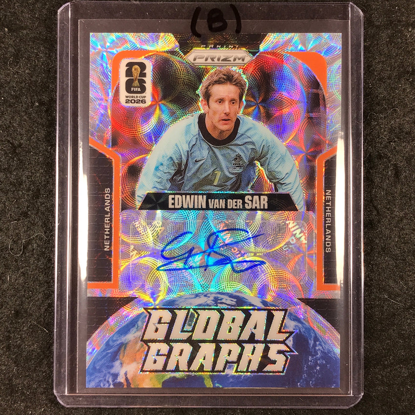2026 Prizm FIFA World Cup EDWIN VAN DER SAR Global Graphs Auto Choice #EVS (B)