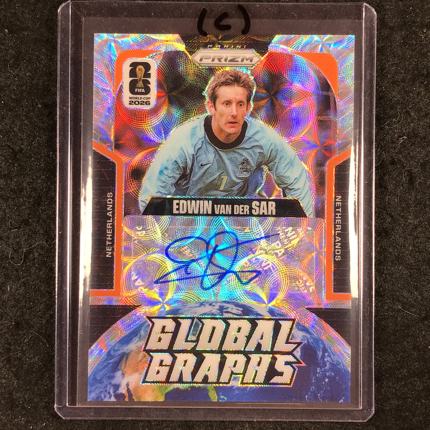 2026 Prizm FIFA World Cup EDWIN VAN DER SAR Global Graphs Auto Choice #EVS (C)