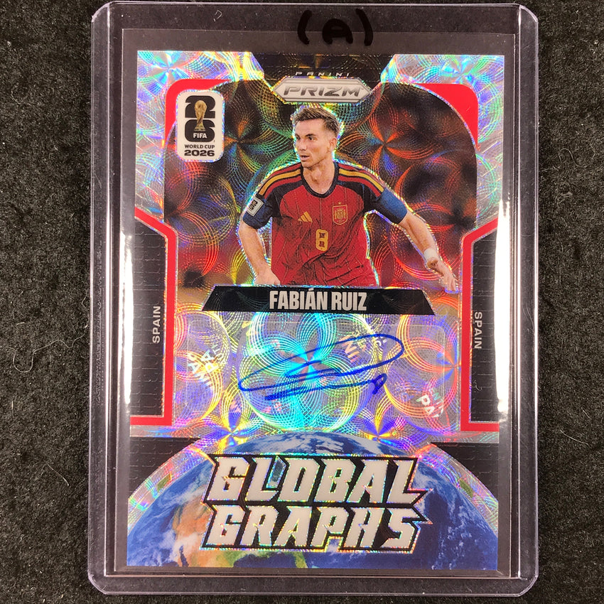 2026 Prizm FIFA World Cup FABIAN RUIZ Global Graphs Auto Choice #GG-FR (A)