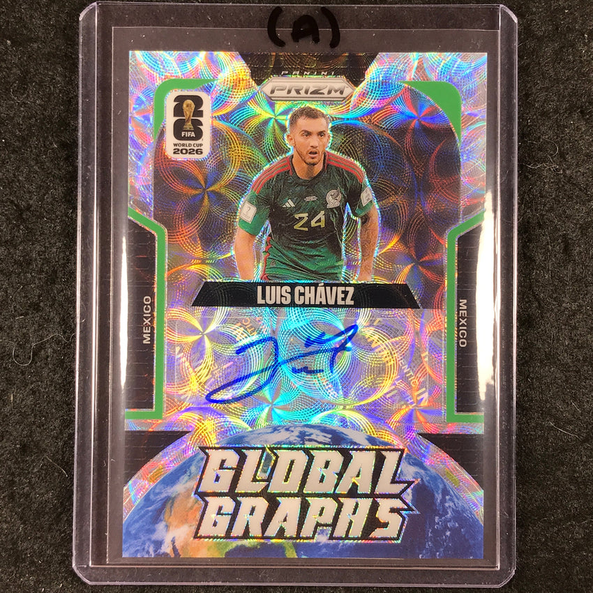 2026 Prizm FIFA World Cup LUIS CHAVEZ Global Graphs Auto Choice #GG-LC (A)