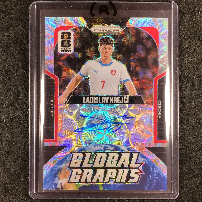 2026 Prizm FIFA World Cup LADISLAV KREJCI Global Graphs Auto Choice #GG-LK (A)