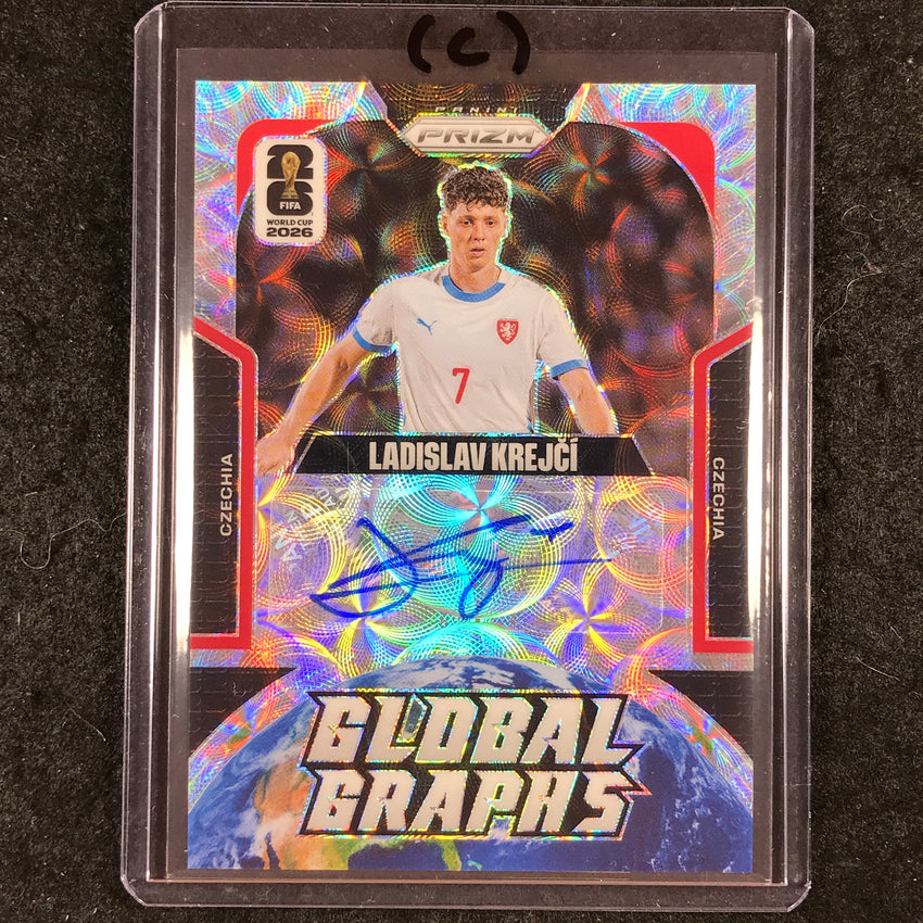 2026 Prizm FIFA World Cup LADISLAV KREJCI Global Graphs Auto Choice #GG-LK (C)
