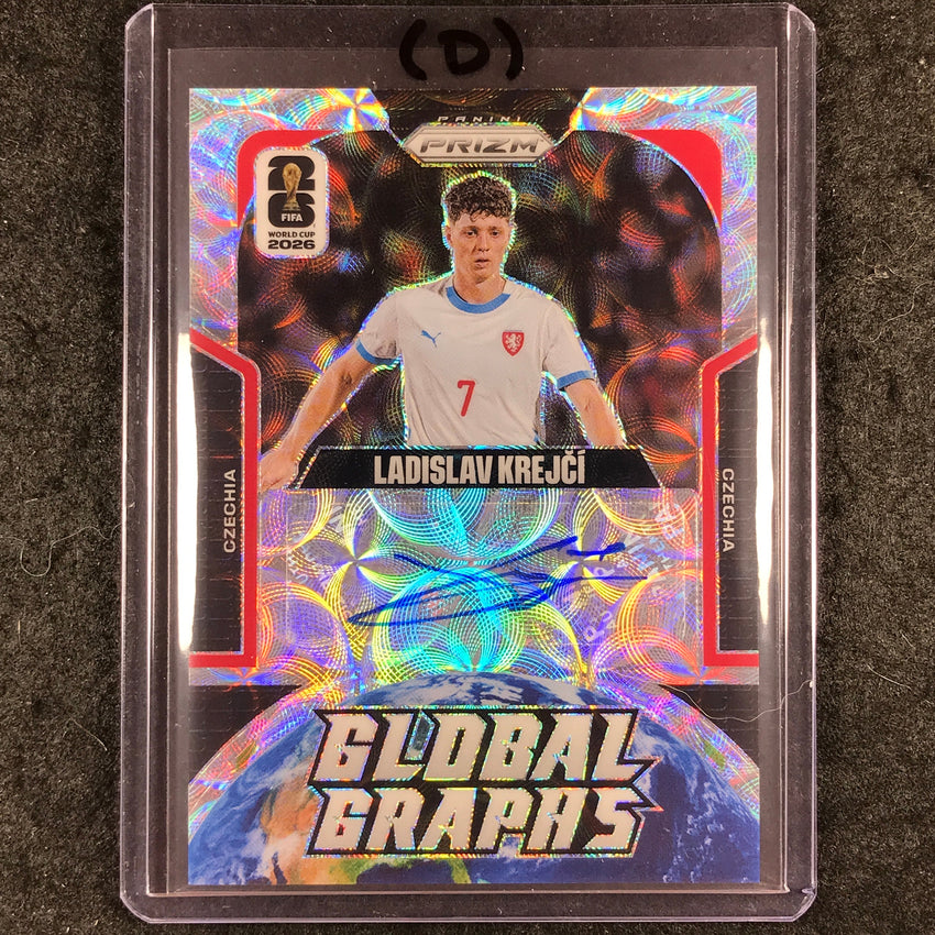 2026 Prizm FIFA World Cup LADISLAV KREJCI Global Graphs Auto Choice #GG-LK (D)