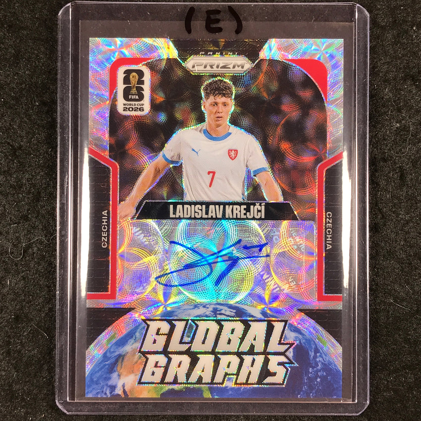 2026 Prizm FIFA World Cup LADISLAV KREJCI Global Graphs Auto Choice #GG-LK (E)