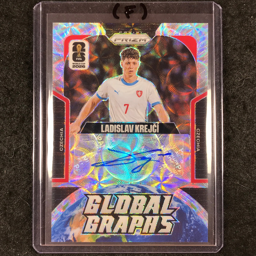 2026 Prizm FIFA World Cup LADISLAV KREJCI Global Graphs Auto Choice #GG-LK (F)