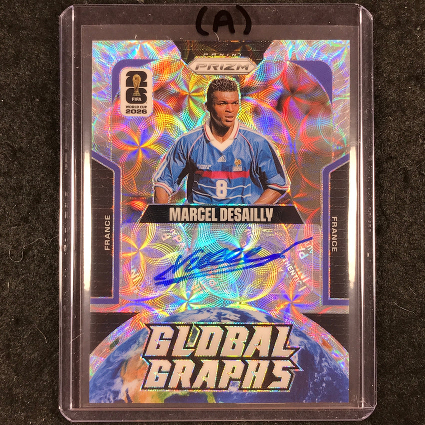 2026 Prizm FIFA World Cup MARCEL DESAILLY Global Graphs Auto Choice #GG-MD (A)