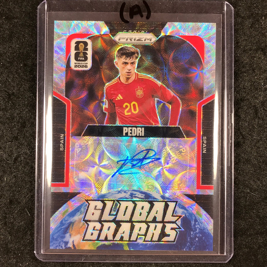 2026 Prizm FIFA World Cup PEDRI Global Graphs Auto Choice #GG-P (A)