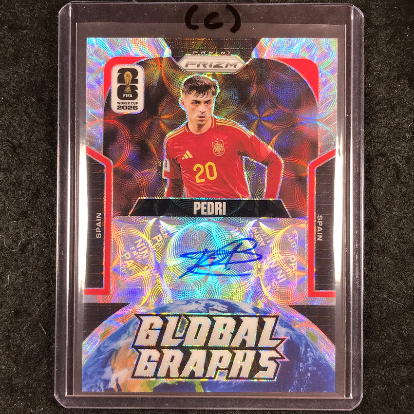 2026 Prizm FIFA World Cup PEDRI Global Graphs Auto Choice #GG-P (C)