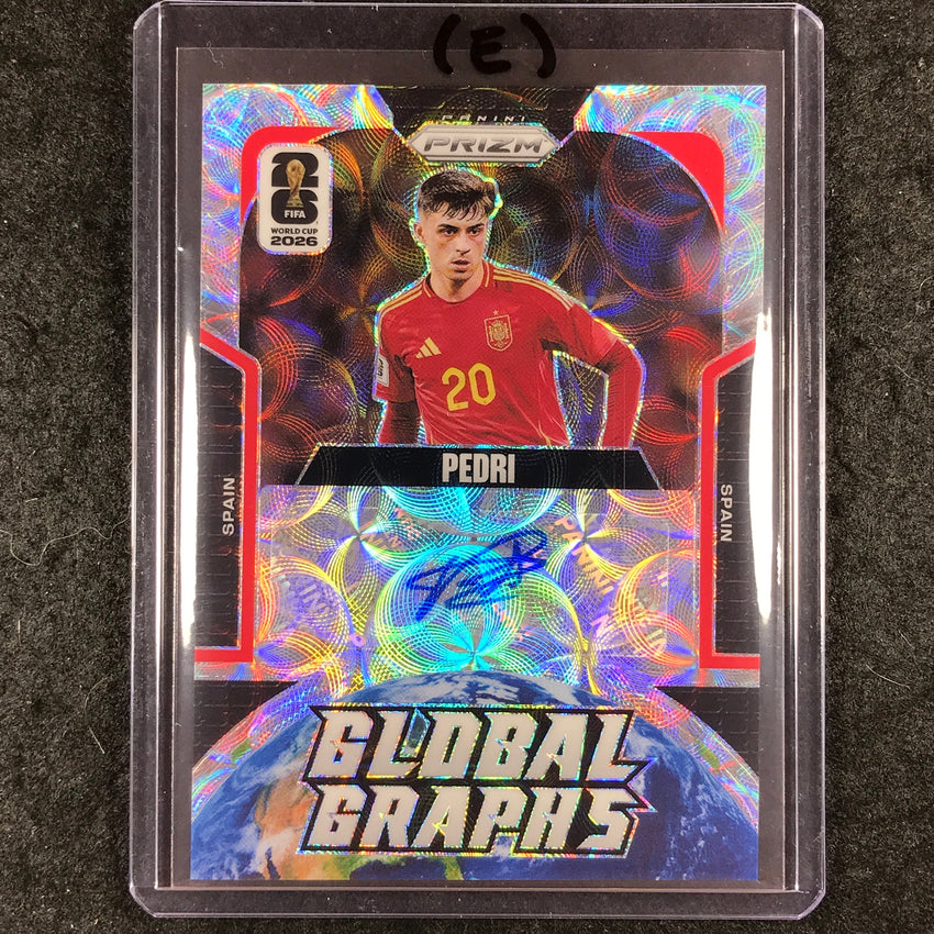 2026 Prizm FIFA World Cup PEDRI Global Graphs Auto Choice #GG-P (E)