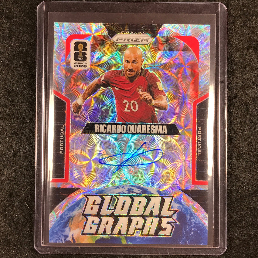2026 Prizm FIFA World Cup RICARDO QUARESMA Global Graphs Auto Choice #GG-RQ
