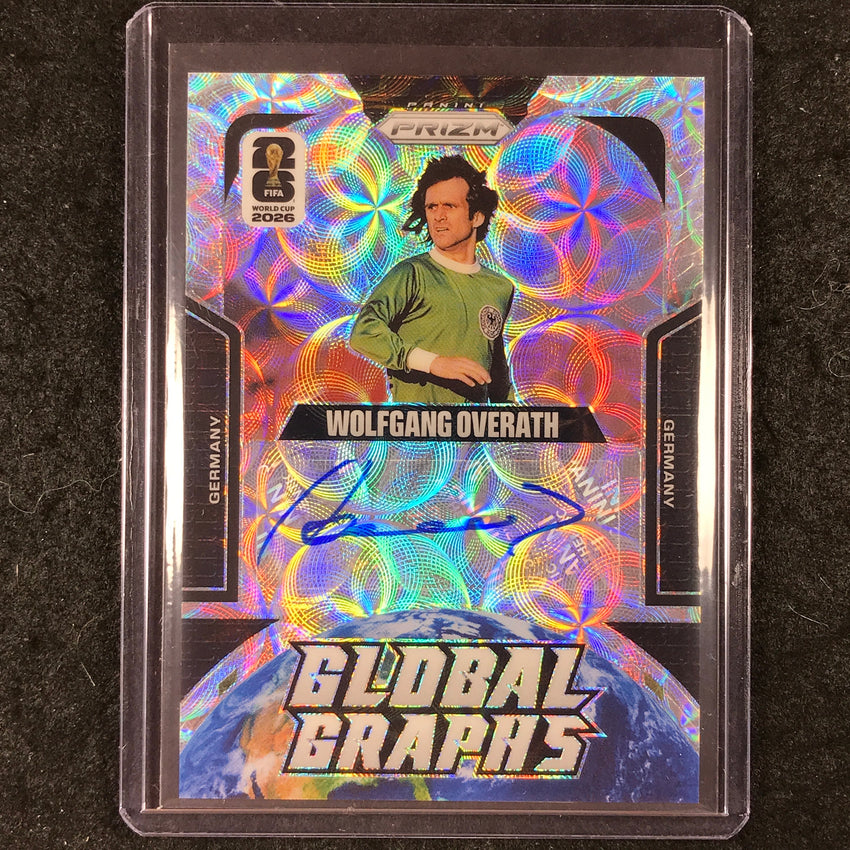 2026 Prizm FIFA World Cup WOLFGANG OVERATH Global Graphs Auto Choice #GG-WO