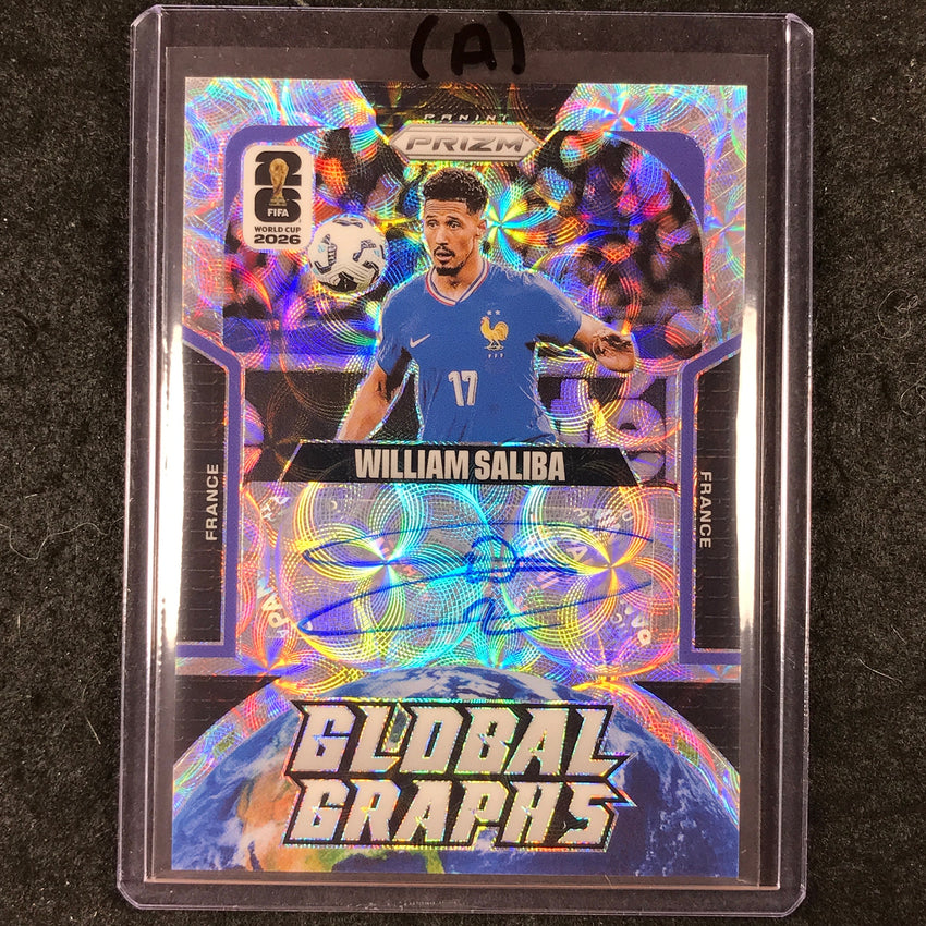 2026 Prizm FIFA World Cup WILLIAM SALIBA Global Graphs Auto Choice #GG-WS (A)