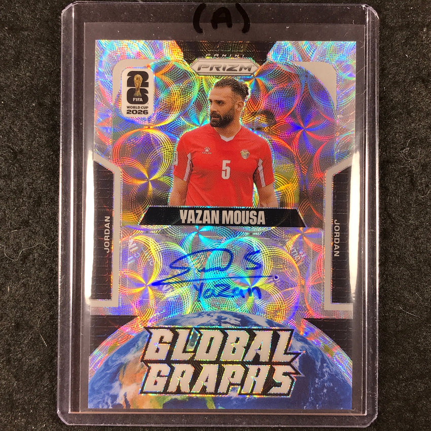 2026 Prizm FIFA World Cup YAZAN MOUSA Global Graphs Auto Choice #GG-YM (A)