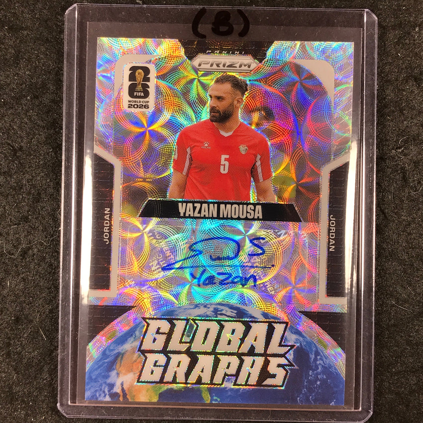 2026 Prizm FIFA World Cup YAZAN MOUSA Global Graphs Auto Choice #GG-YM (B)