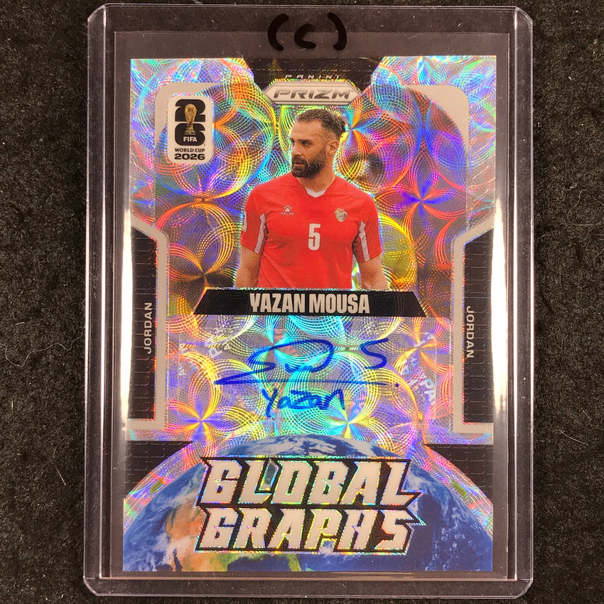 2026 Prizm FIFA World Cup YAZAN MOUSA Global Graphs Auto Choice #GG-YM (C)