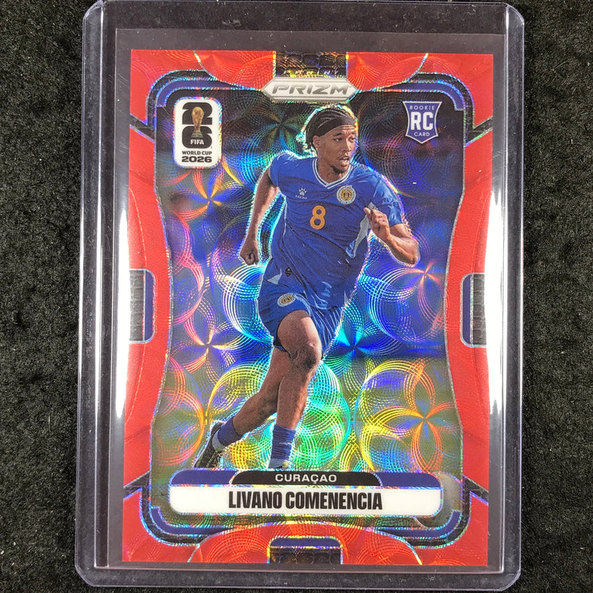 2026 Prizm FIFA World Cup LIVANO COMENENCIA Rookie Choice Red /85 #204