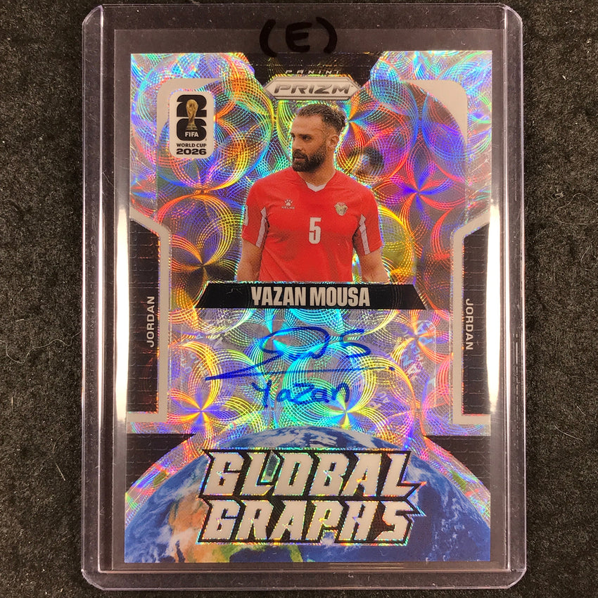2026 Prizm FIFA World Cup YAZAN MOUSA Global Graphs Auto Choice #GG-YM (E)