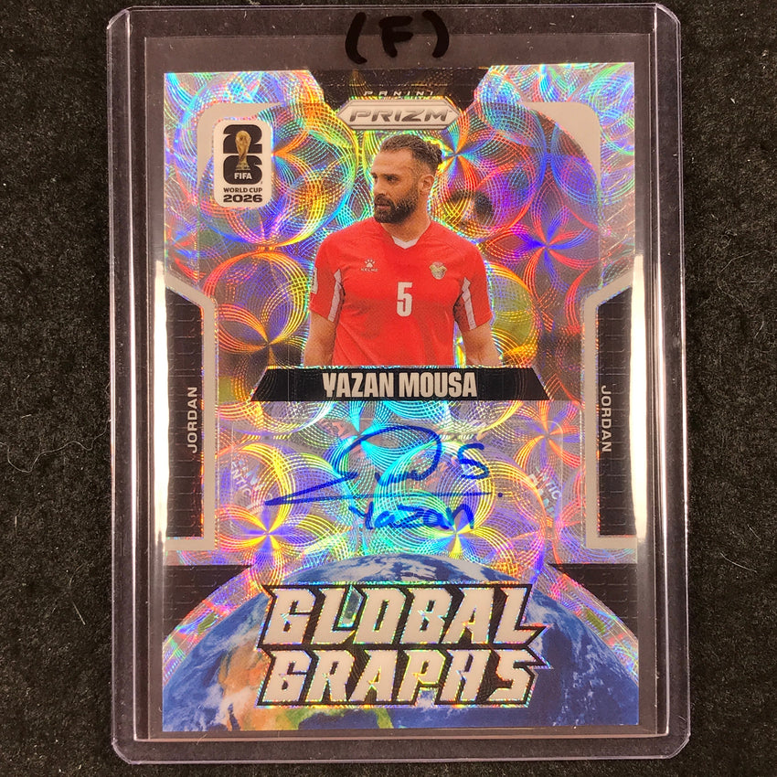 2026 Prizm FIFA World Cup YAZAN MOUSA Global Graphs Auto Choice #GG-YM (F)
