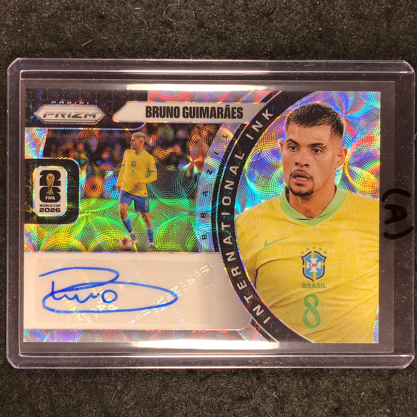 2026 Prizm FIFA World Cup BRUNO GUIMARAES International Ink Auto Choice #BG (A)