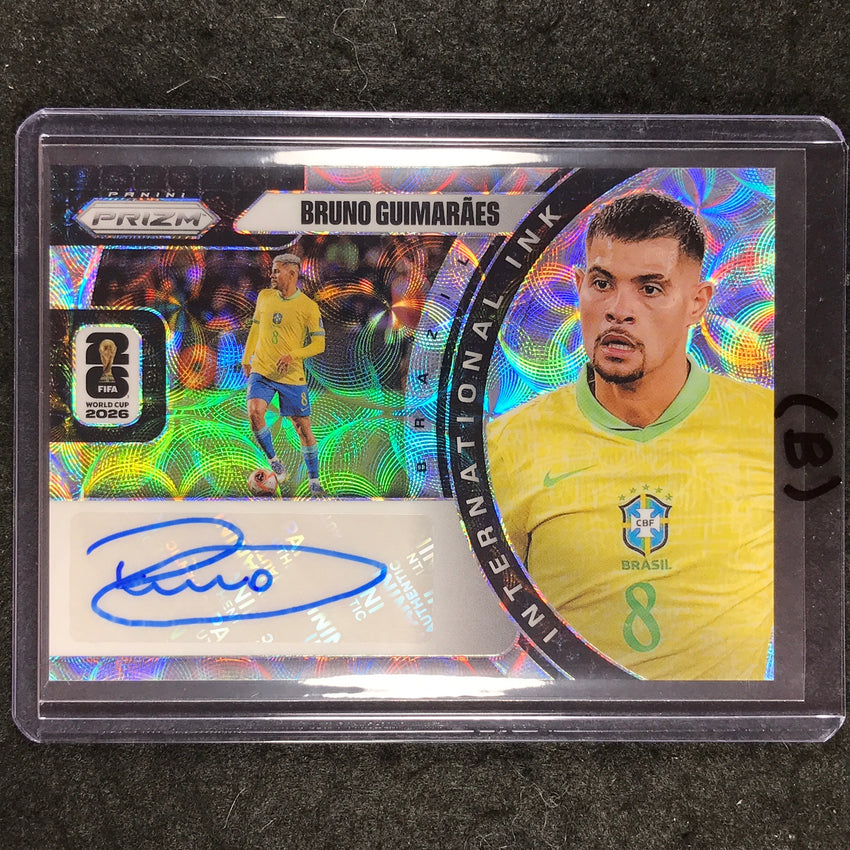 2026 Prizm FIFA World Cup BRUNO GUIMARAES International Ink Auto Choice #BG (B)