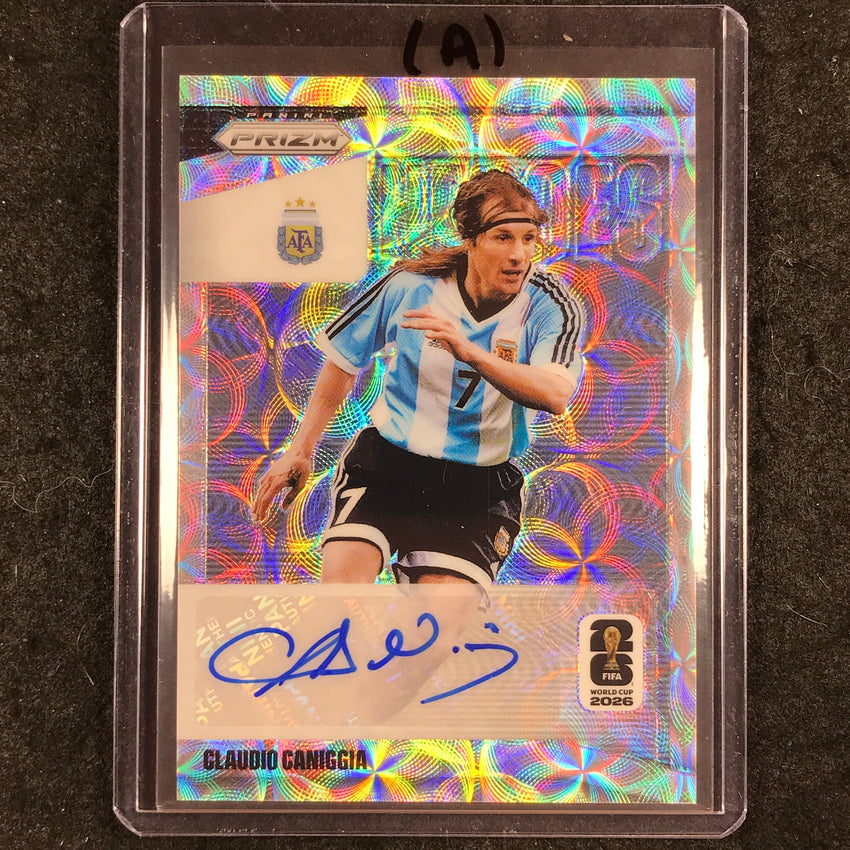 2026 Prizm FIFA World Cup CLAUDI CANIGGIA National Heroes Auto Choice #NH-CC (A)