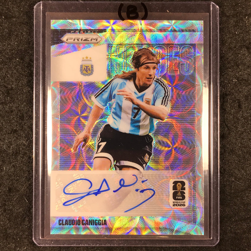 2026 Prizm FIFA World Cup CLAUDI CANIGGIA National Heroes Auto Choice #NH-CC (B)