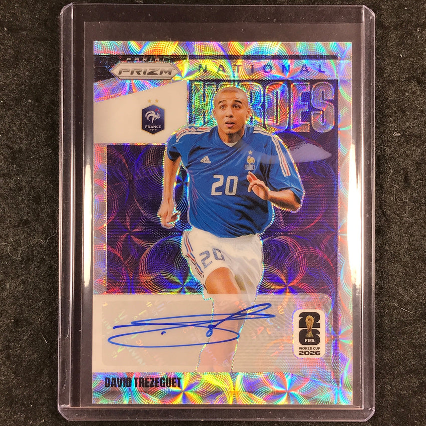 2026 Prizm FIFA World Cup DAVID TREZEGUET National Heroes Auto Choice #NH-DT