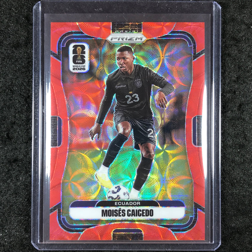 2026 Prizm FIFA World Cup MOISES CAICEDO Choice Red /85 #210