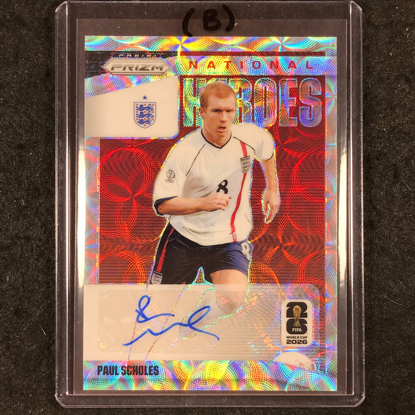 2026 Prizm FIFA World Cup PAUL SCHOLES National Heroes Auto Choice #NH-PS (B)