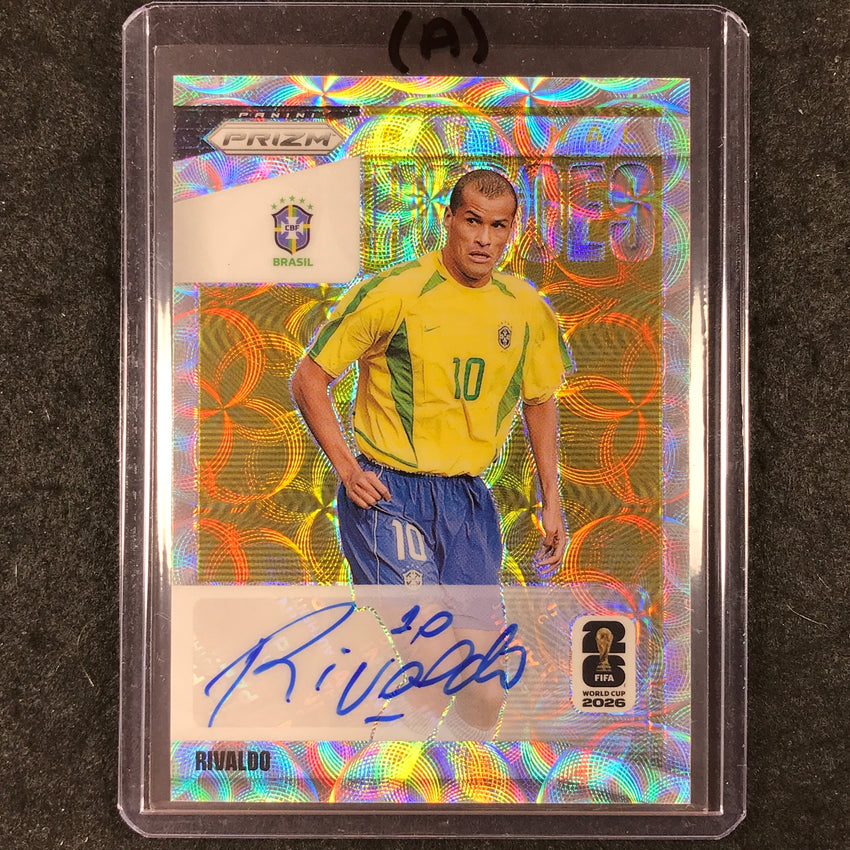 2026 Prizm FIFA World Cup RIVALDO National Heroes Auto Choice #NH-R (A)
