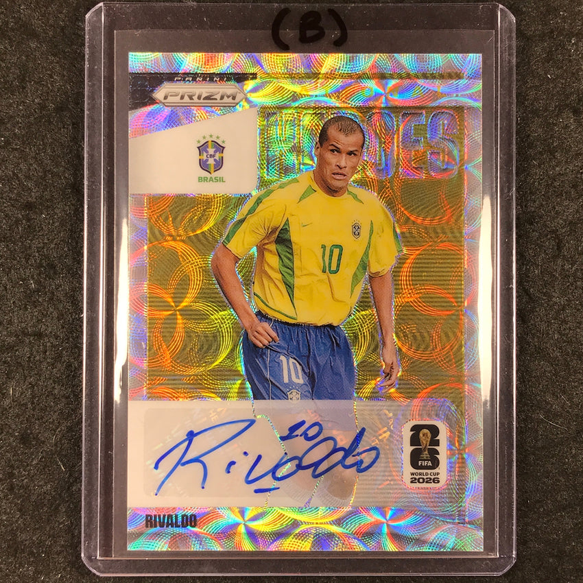 2026 Prizm FIFA World Cup RIVALDO National Heroes Auto Choice #NH-R (B)