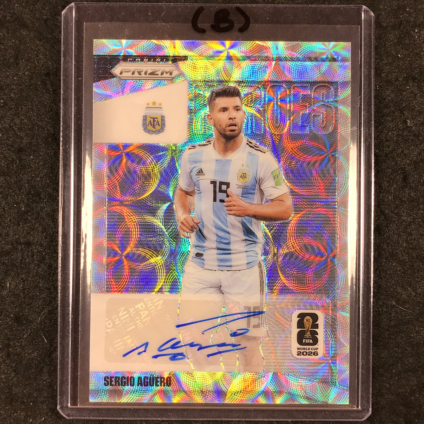 2026 Prizm FIFA World Cup SERGIO AGUERO National Heroes Auto Choice #NH-SA (B)