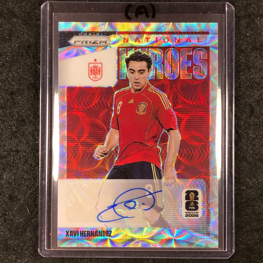 2026 Prizm FIFA World Cup XAVI HERNANDEZ National Heroes Auto Choice #NH-XH (A)